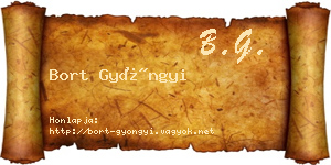 Bort Gyöngyi névjegykártya